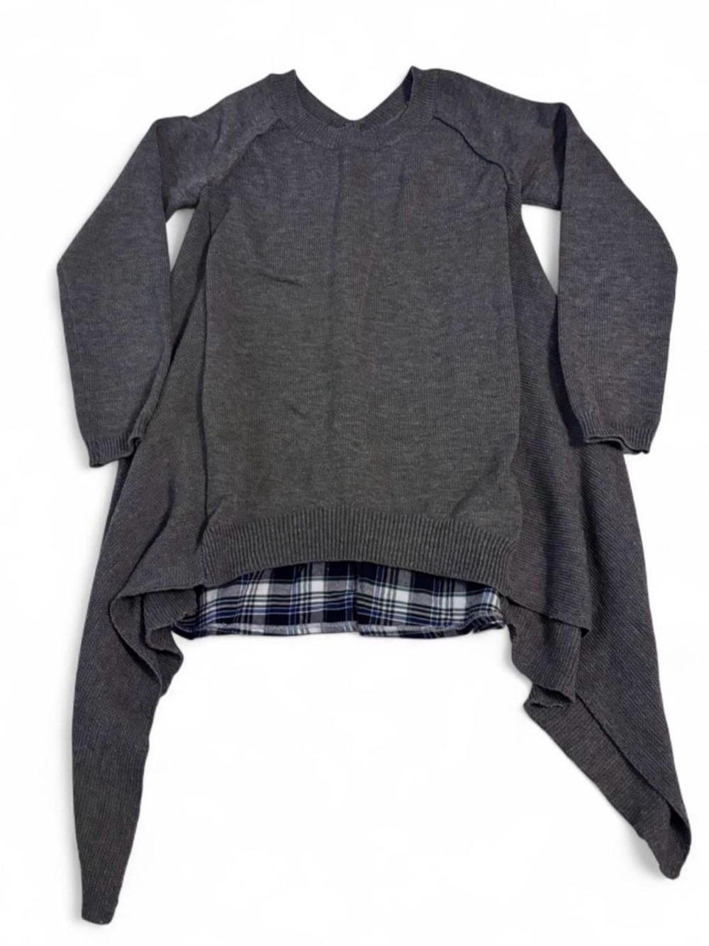 Altard State Grey & Plaid Sweater